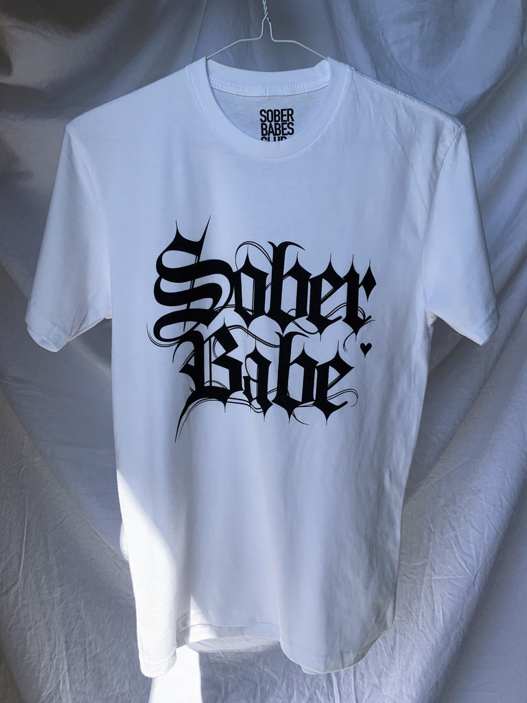 SOBER BABE Fitted: Old English