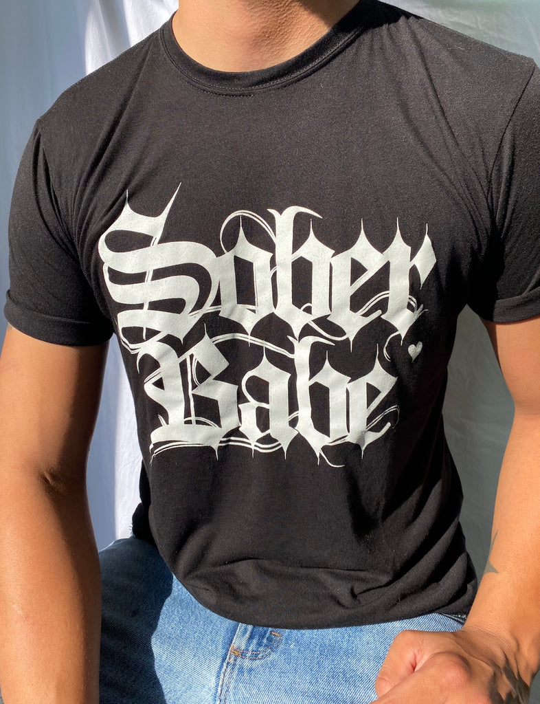 SOBER BABE FITTED TEE