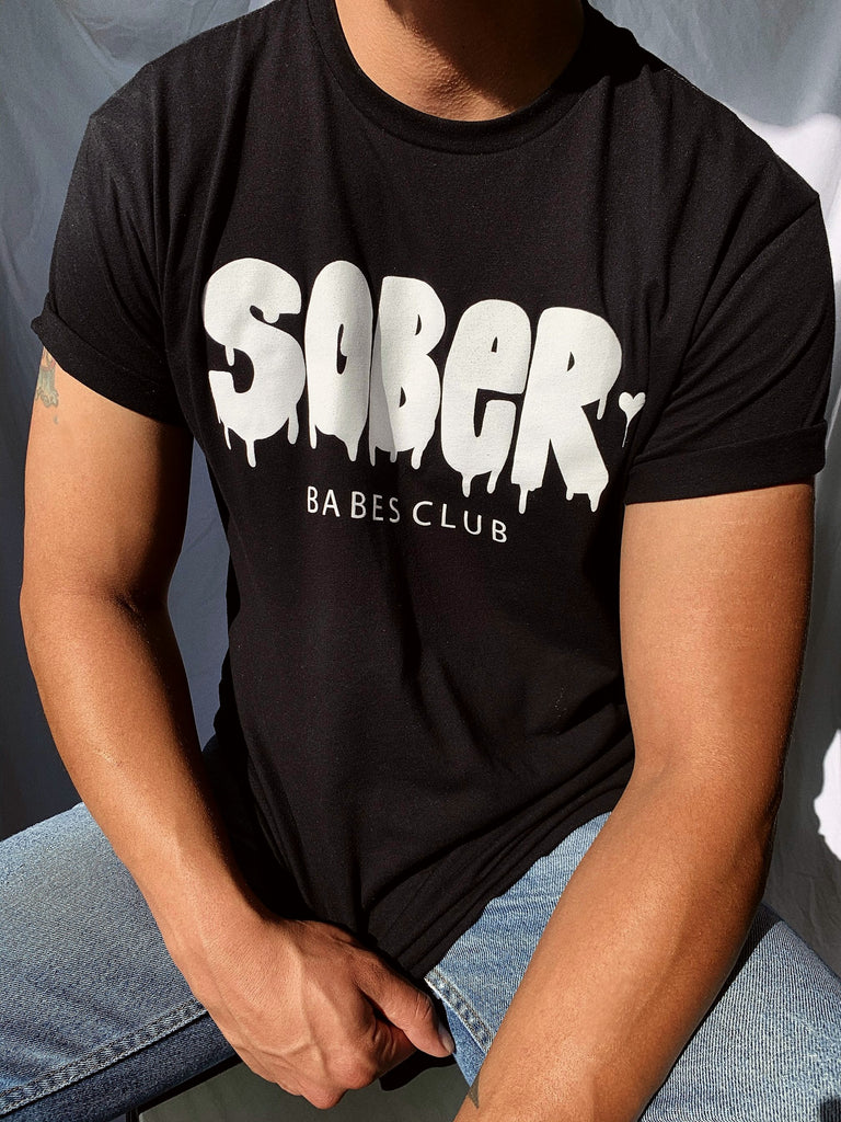 SOBER BABE S CLUB Fitted: SLIME TEE
